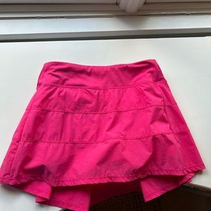 pink athletic skirt